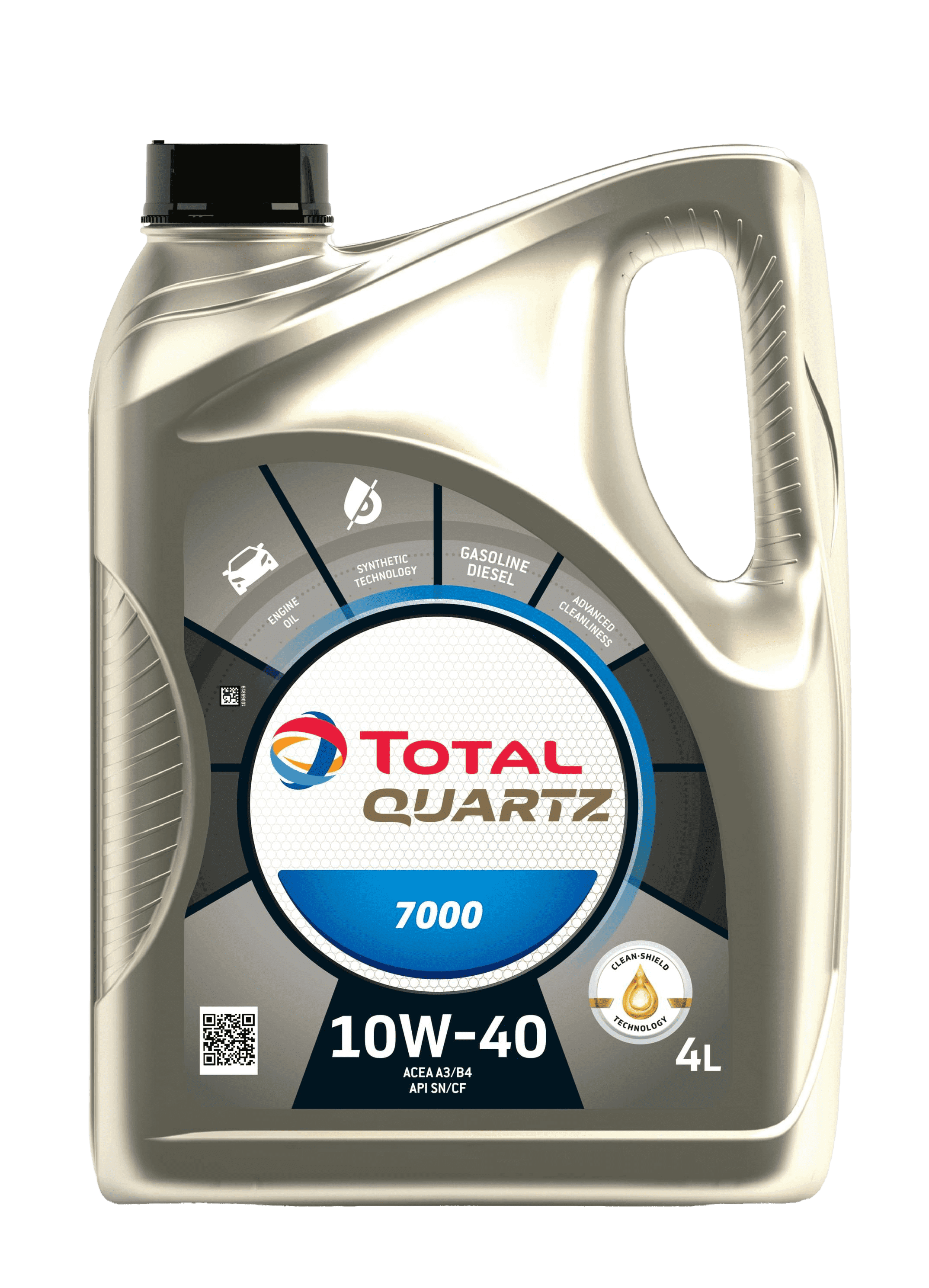 Моторное масло Total QUARTZ 7000 10W40 (SN), 4л